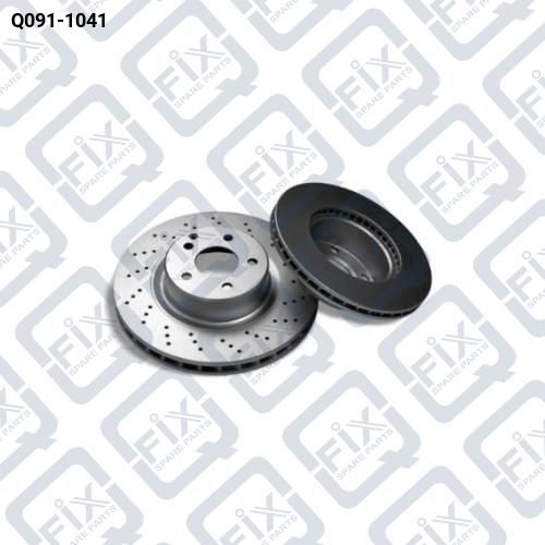 ДИСК ТОРМОЗНОЙ ПЕРЕДНИЙ ПЕРФОРИРОВАННЫЙ Q091-1041