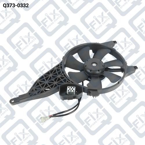 ВЕНТИЛЯТОР РАД-РА КОНДИЦИОНЕРА (в сборе с диффузором) 3 пина,7лопастей Q373-0332